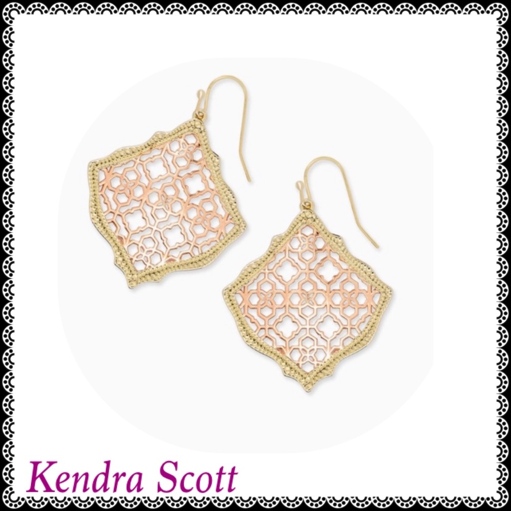 Kendra Scott Kirsten Filigree Dangle Earrings NEW - Picture 3 of 7